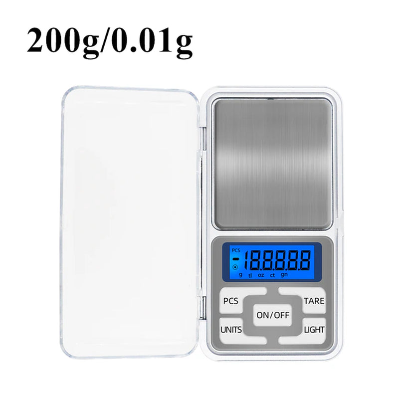 3Kg/500G 0.01G Digital Kitchen Scale Precision Scales Jewelry Weighing for Food Diet Postal Balance Measuring LCD Electronic